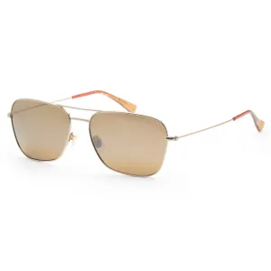 Maui Jim Men's Naauao 58 mm Gold Sunglasses