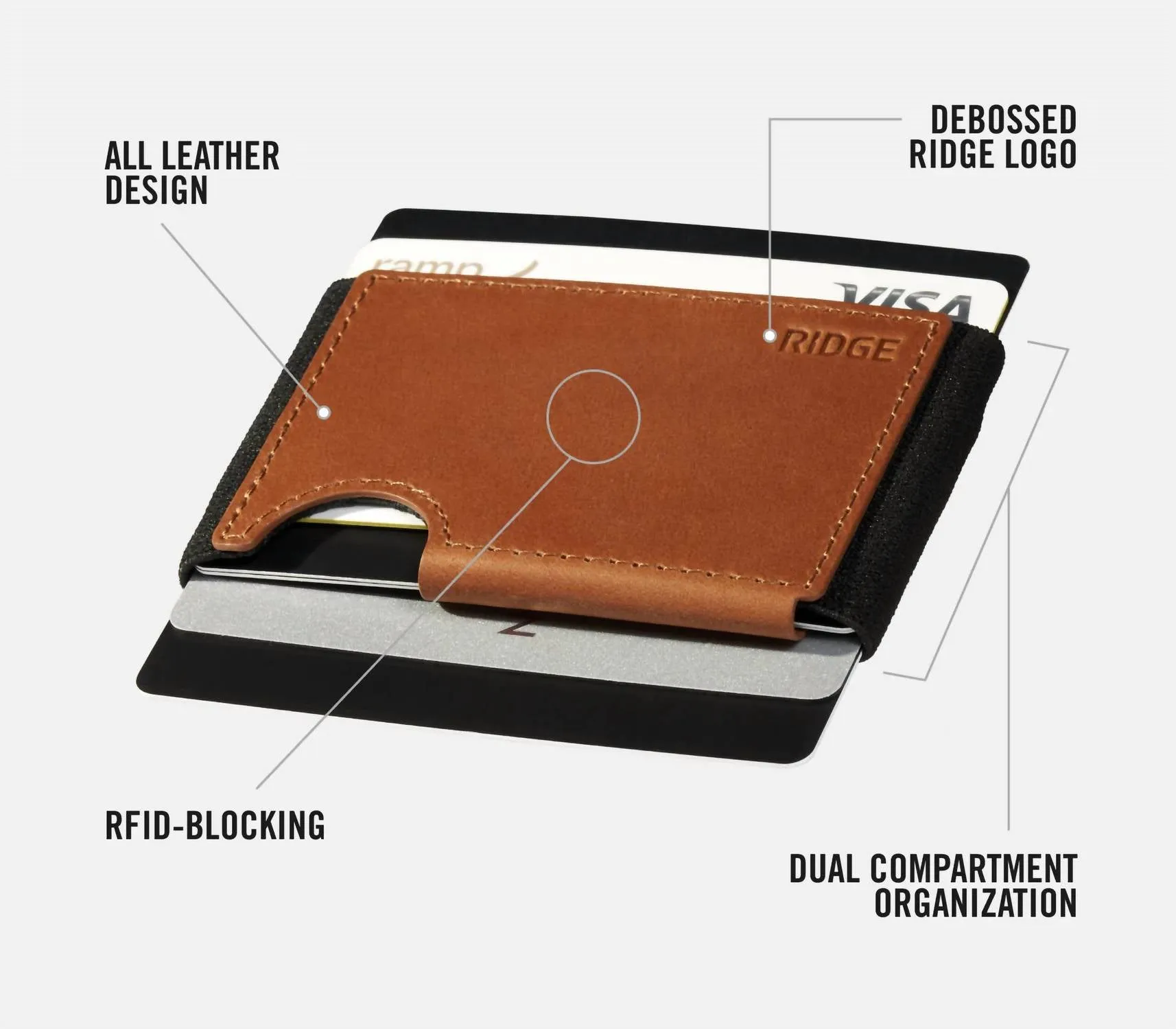 Men's Biflex Wallet In Brown Brown