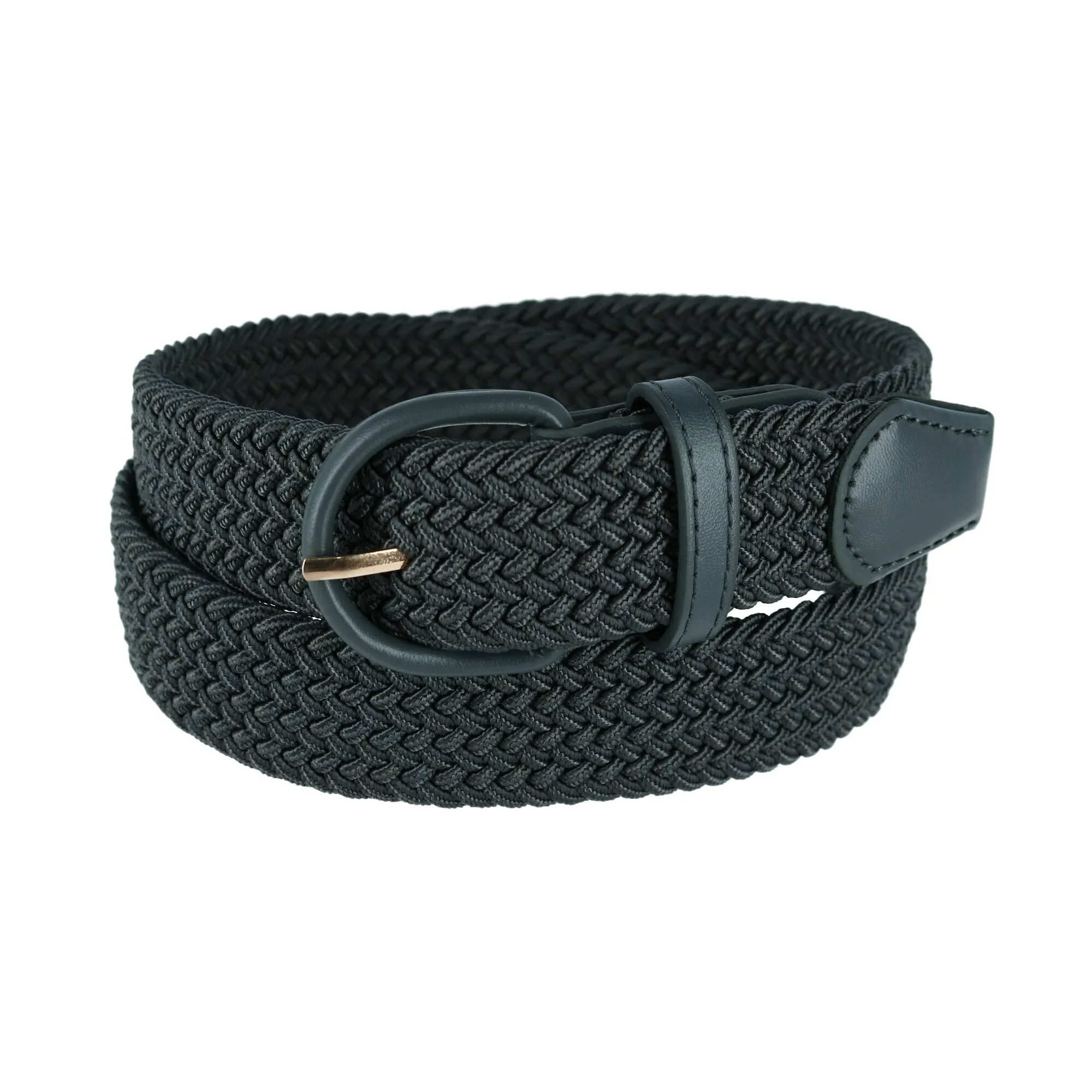 Men's Elastic Braided Belt with Covered Buckle (Big & Tall Available)
