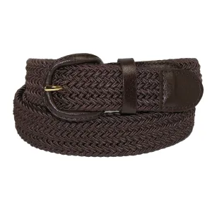 Men's Elastic Braided Belt with Covered Buckle (Big & Tall Available)