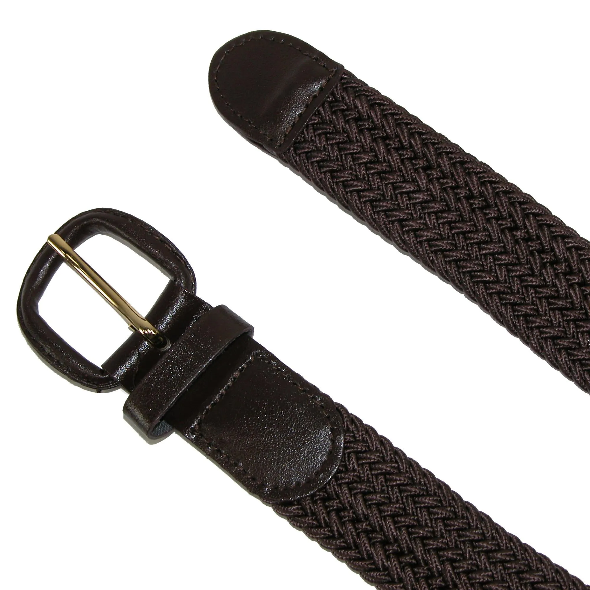 Men's Elastic Braided Belt with Covered Buckle (Big & Tall Available)