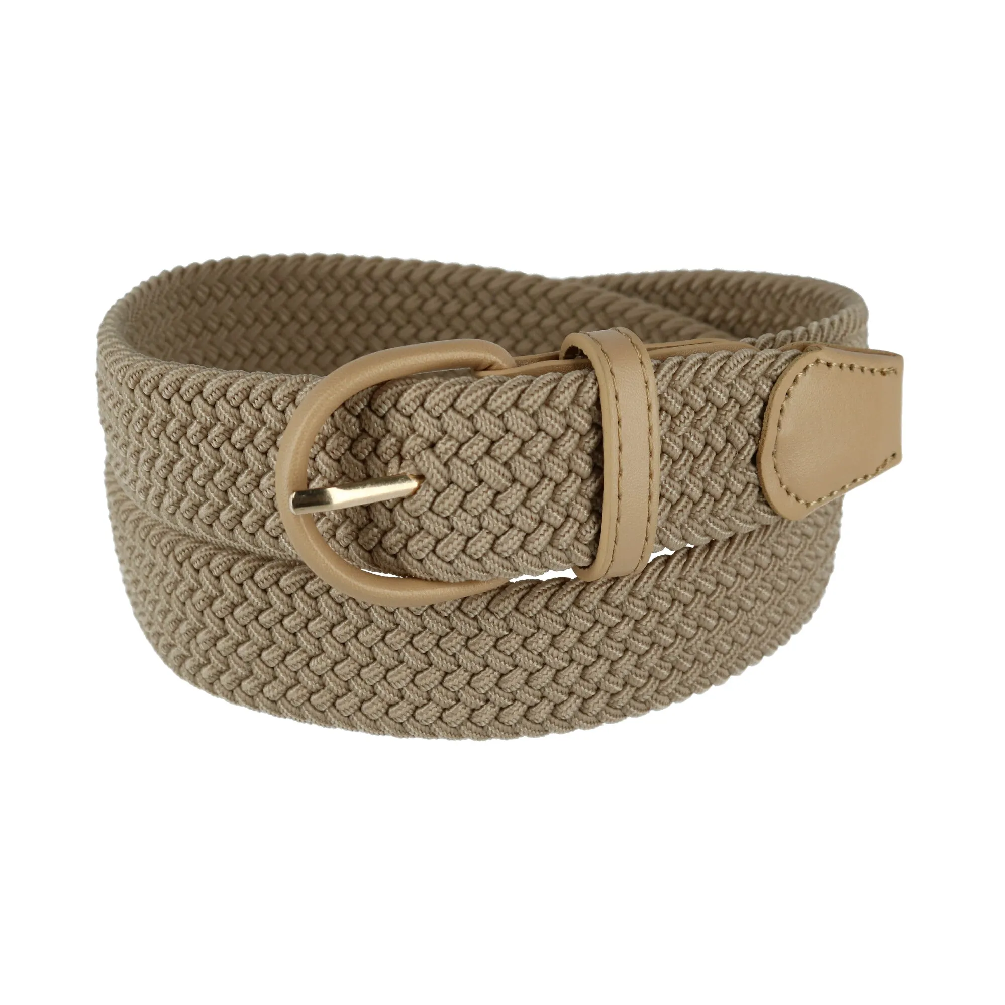 Men's Elastic Braided Belt with Covered Buckle (Big & Tall Available)