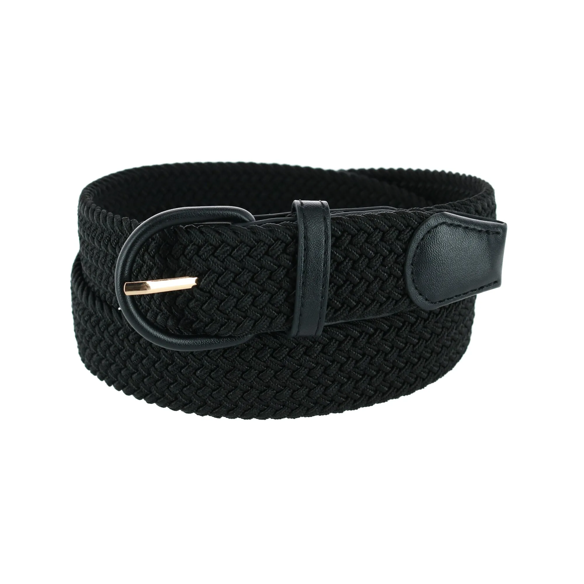Men's Elastic Braided Belt with Covered Buckle (Big & Tall Available)