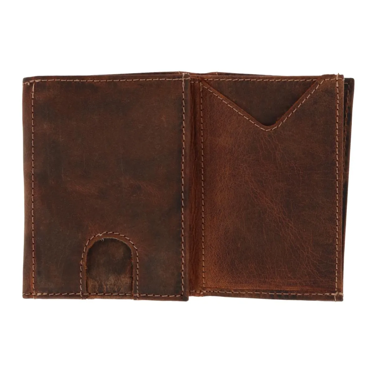 Men's Leather Minimalist Trifold Wallet