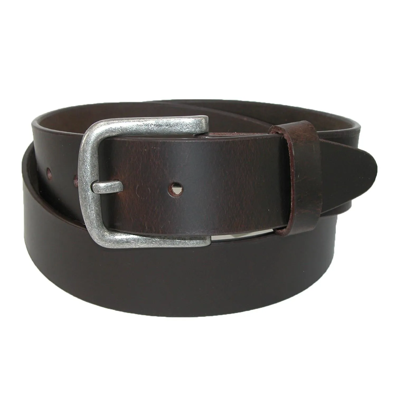 Men's Leather Removable Buckle Bridle Belt