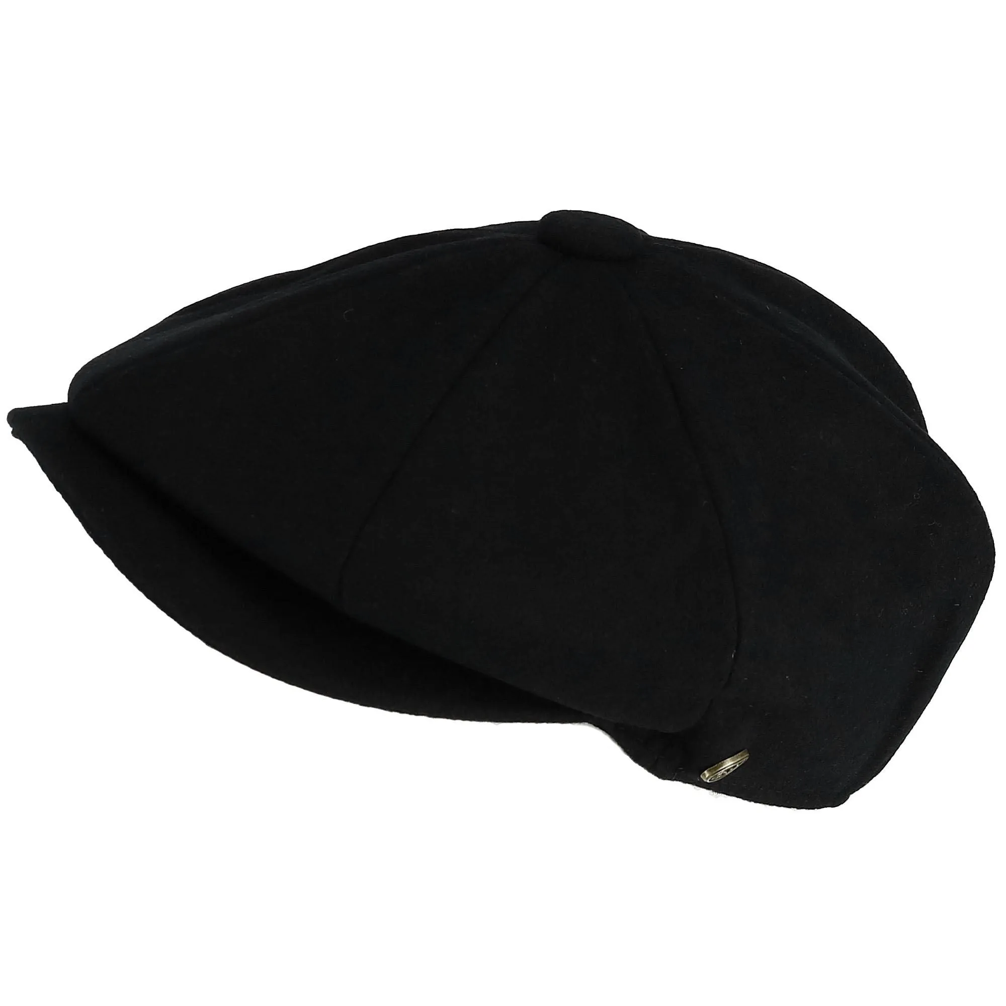 Men's Melton Wool 8 Quarter Newsboy Cap