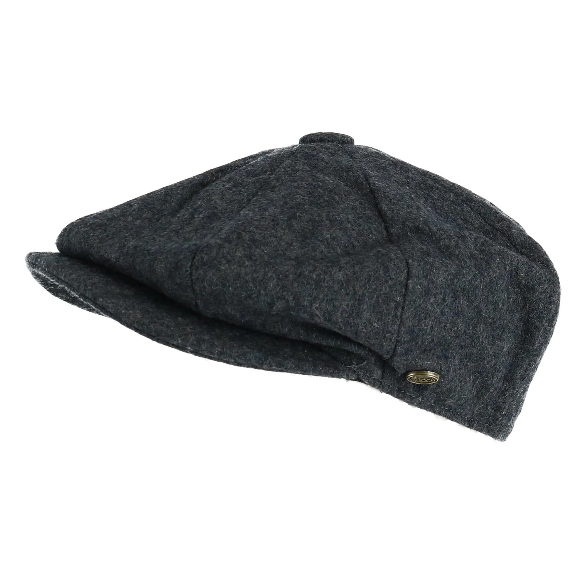 Men's Melton Wool 8 Quarter Newsboy Cap