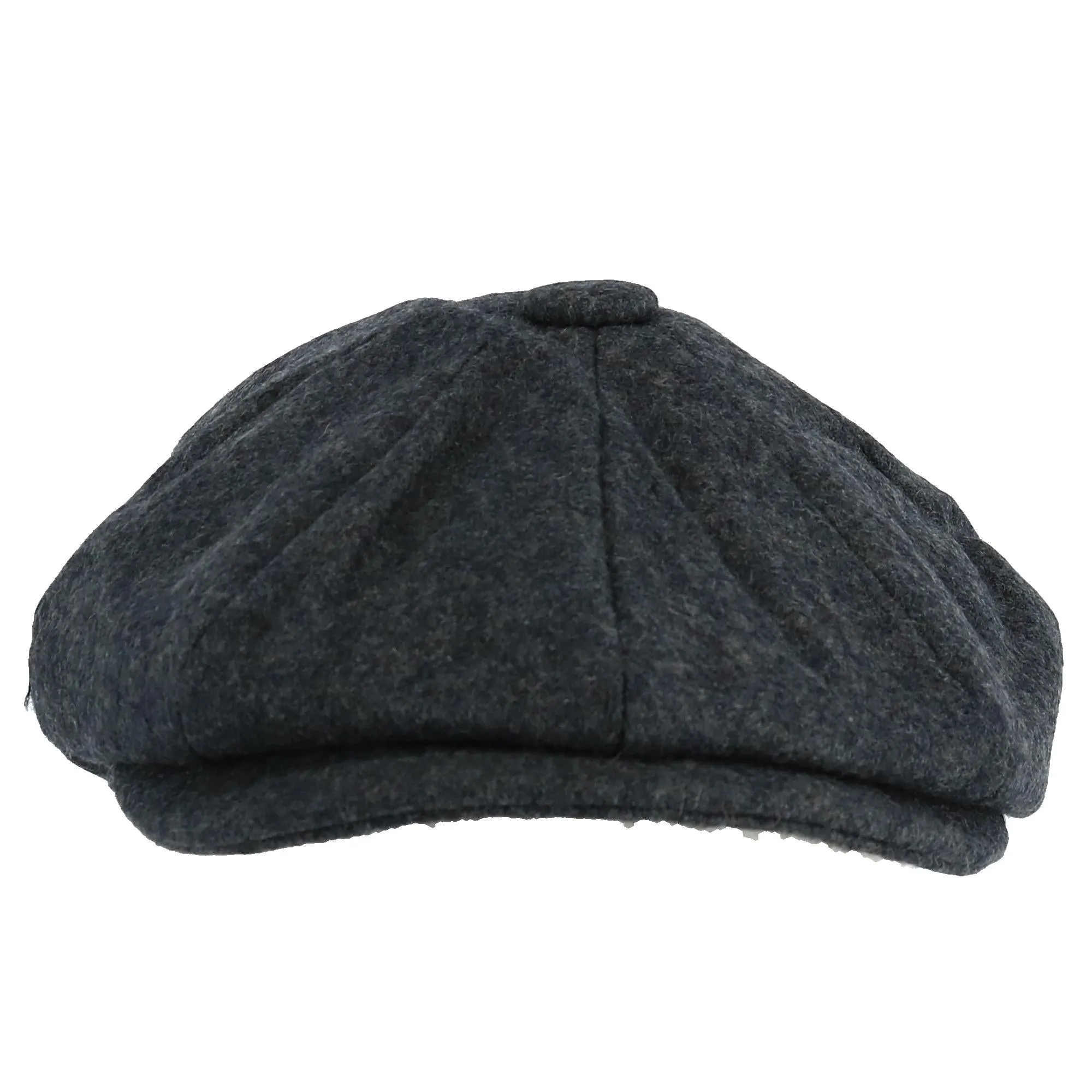 Men's Melton Wool 8 Quarter Newsboy Cap