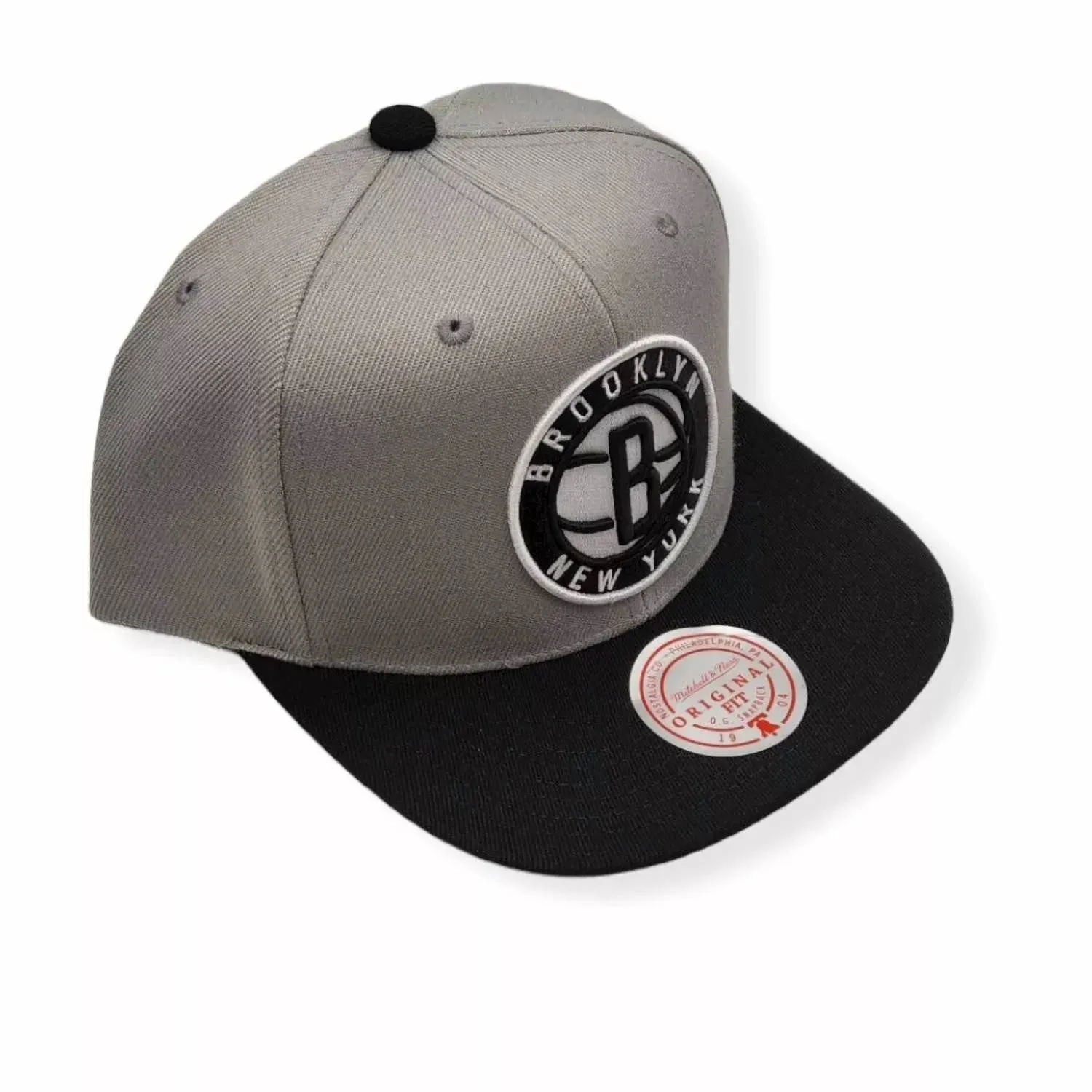 Men's Nba Brooklyn Nets Core Basic Snapback Cap In Grey/black