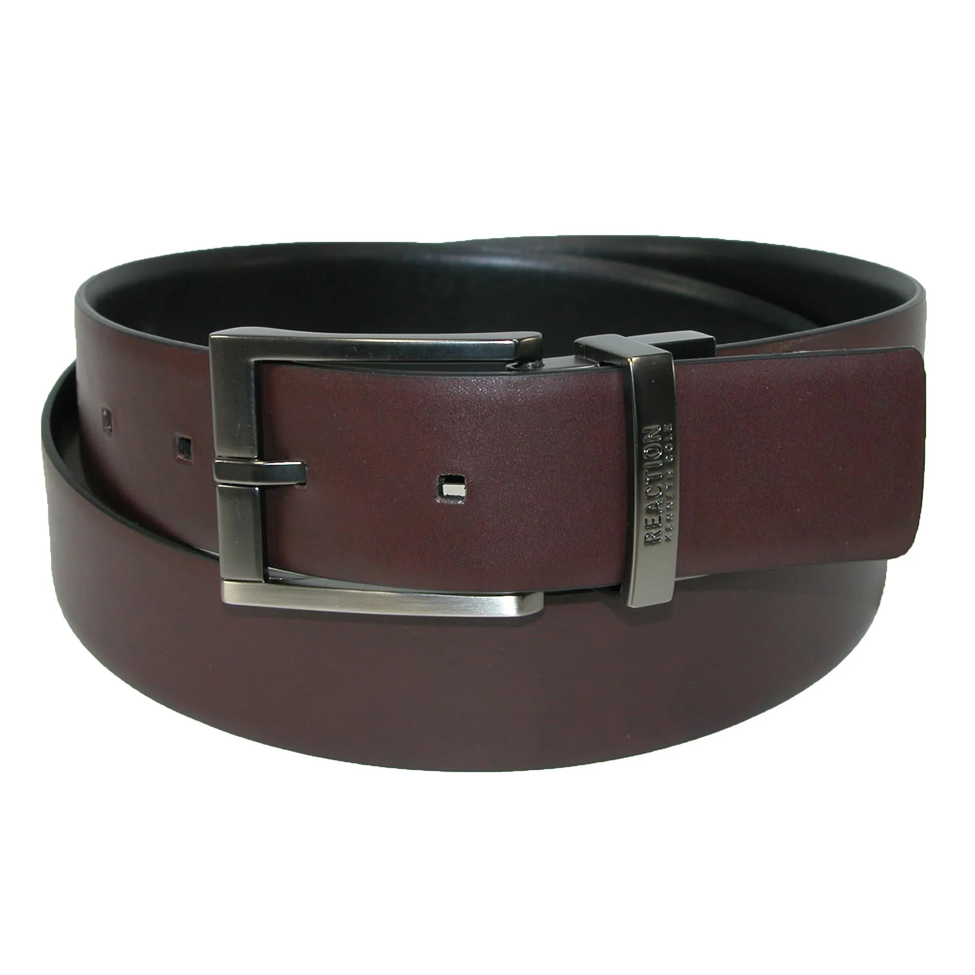 Men's Reversible Belt with Matte Nickel Buckle