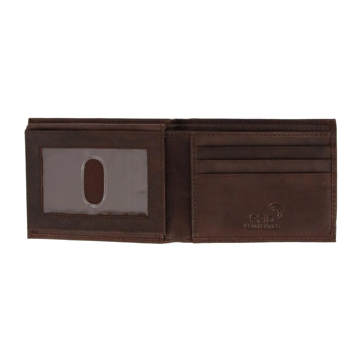 Men's RFID Wolf Embossed Bifold Wallet