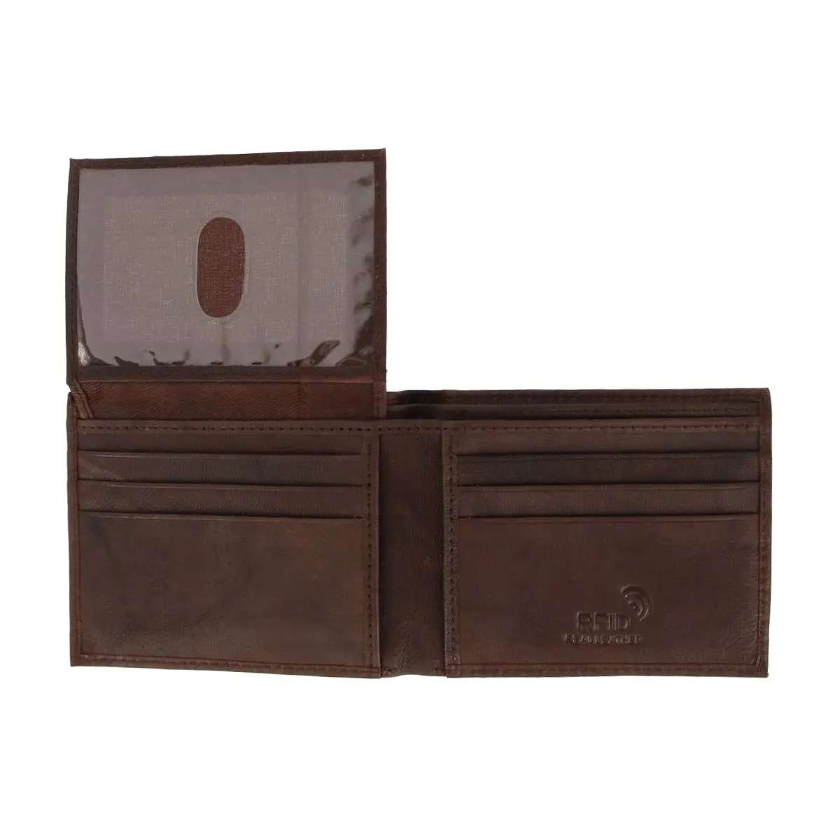 Men's RFID Wolf Embossed Bifold Wallet