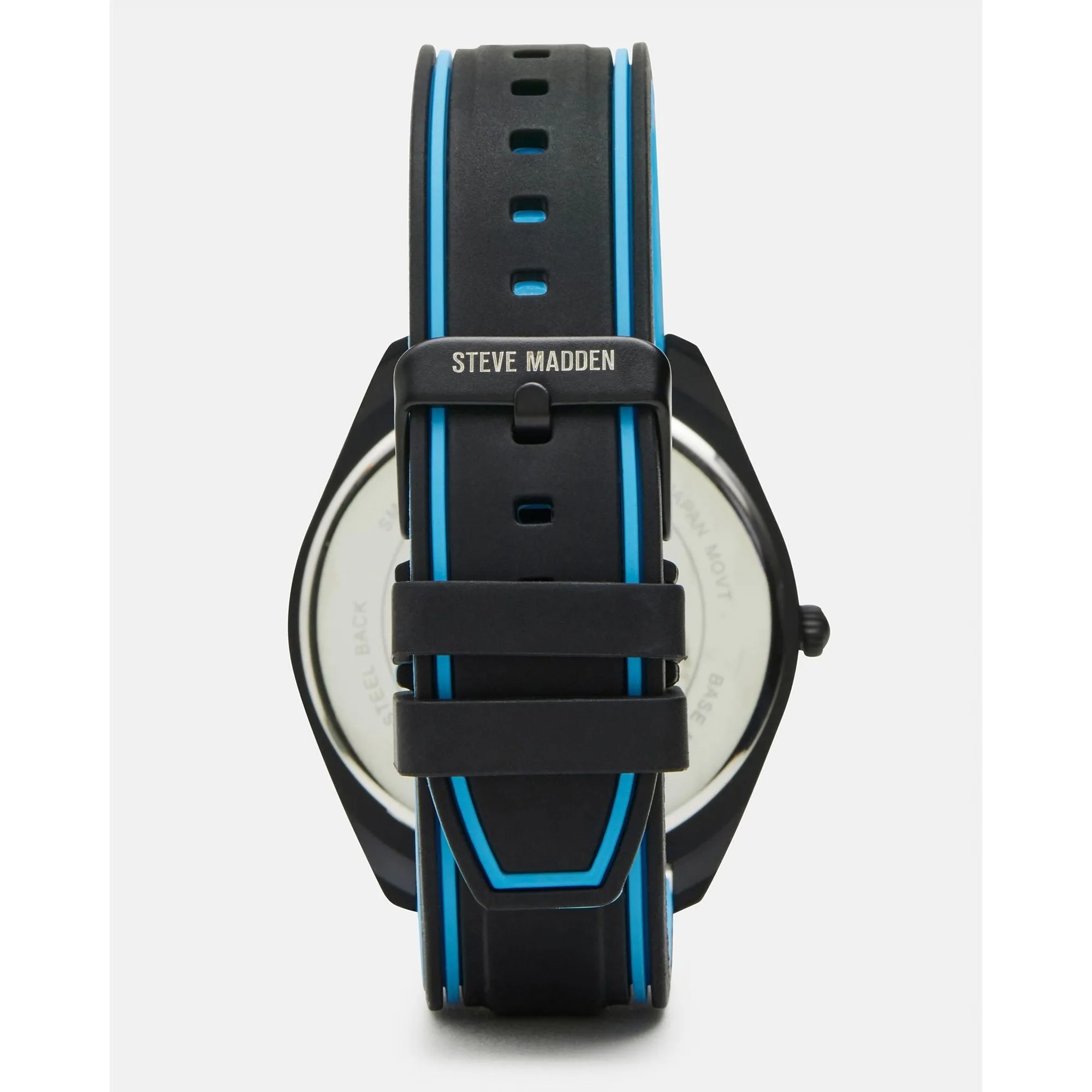 Men's Silicone Watch Black/blue