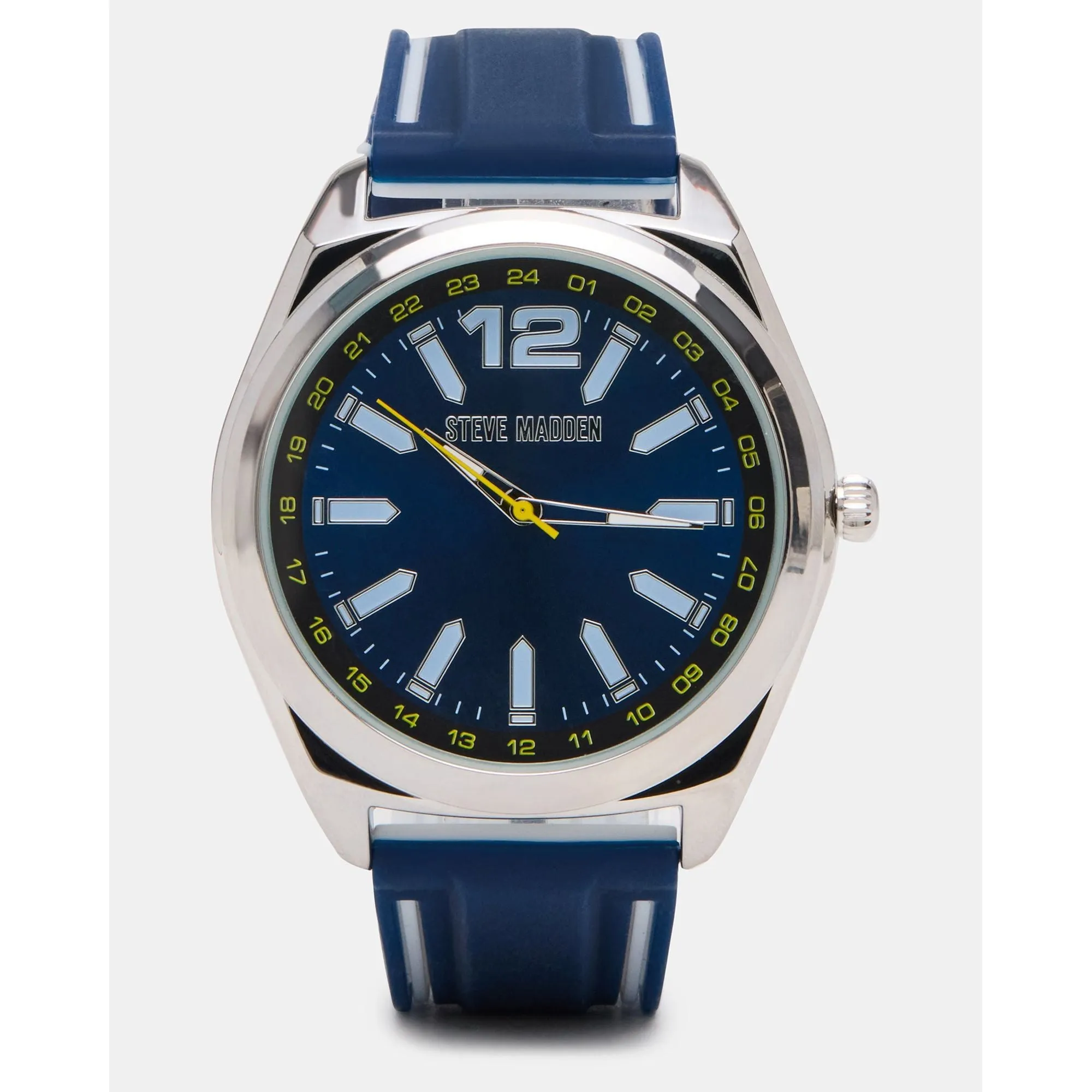 Men's Silicone Watch Blue/white