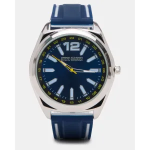 Men's Silicone Watch Blue/white
