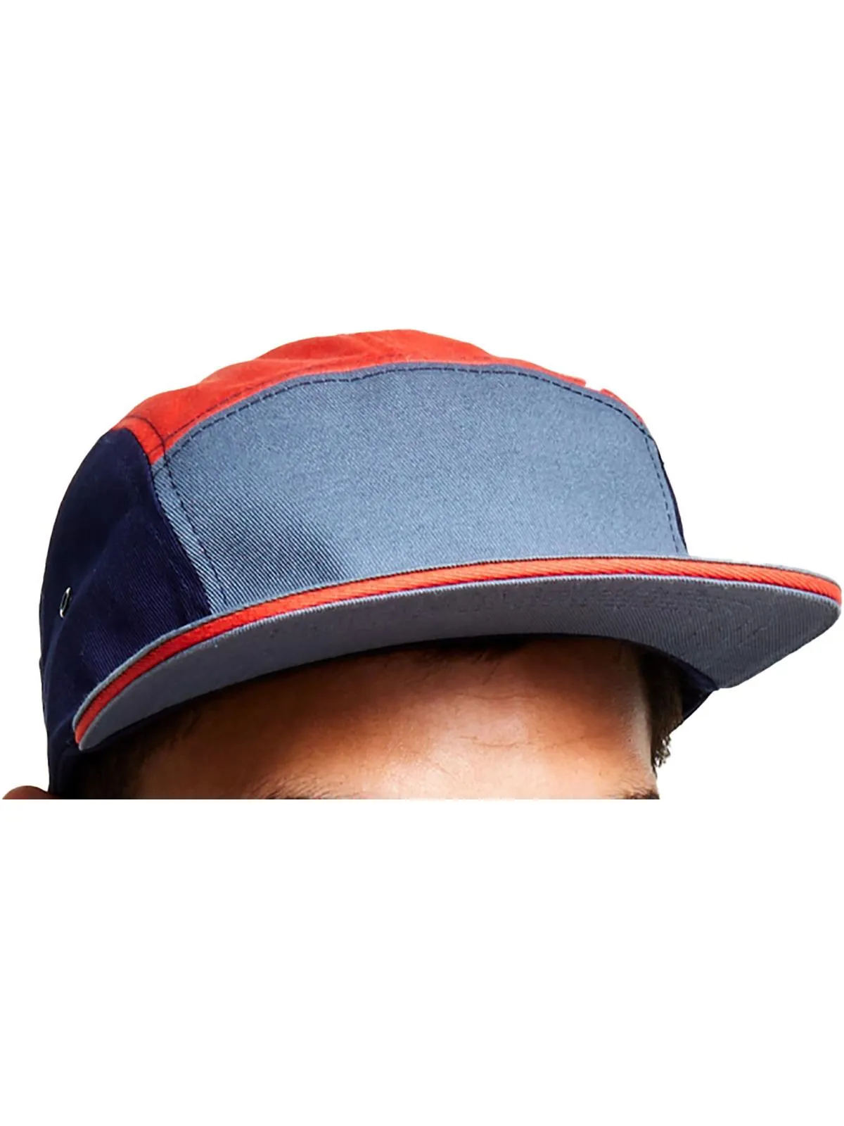 Mens Twill Colorblock Ball Cap