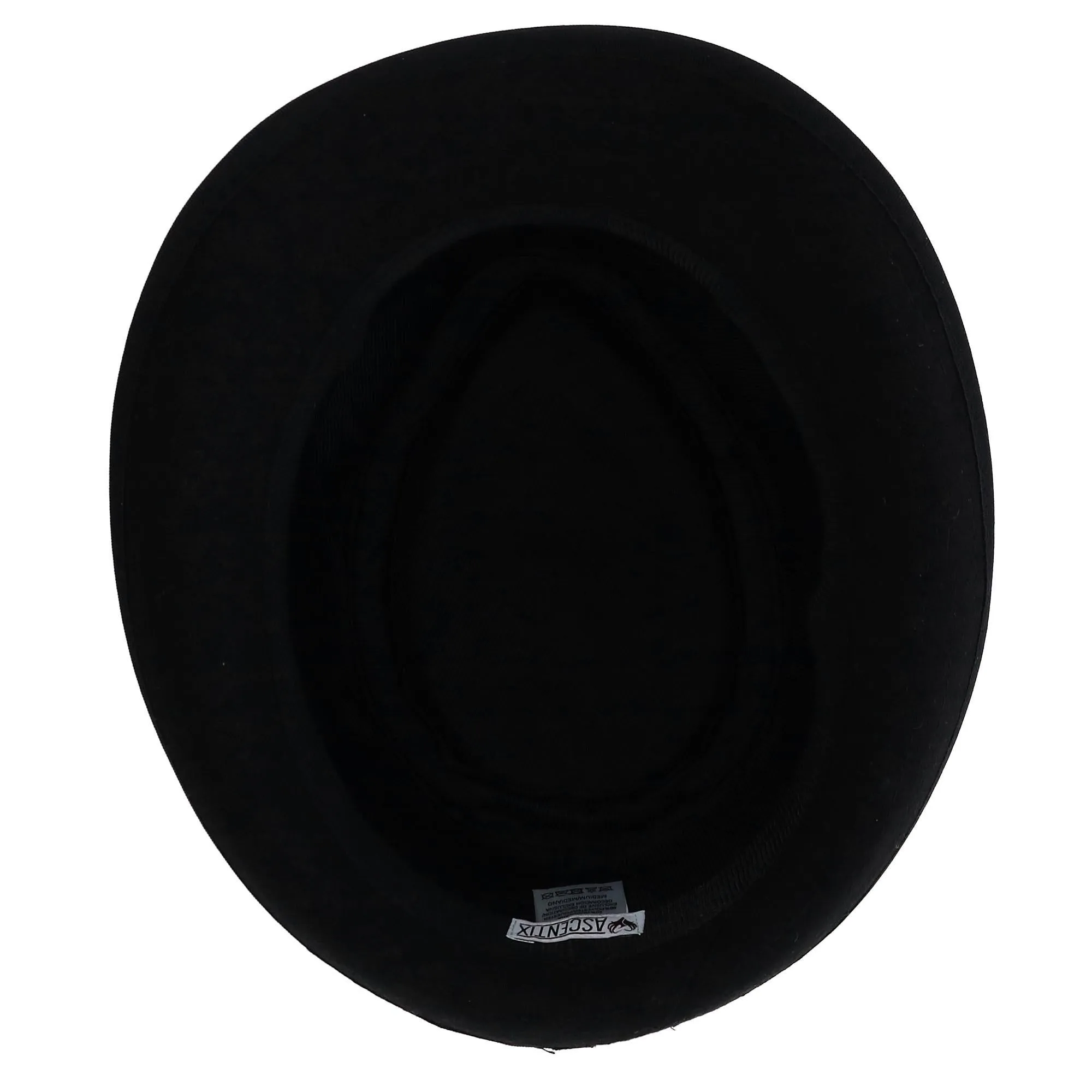 Men's Wool Blend All Season Fedora Hat with Herringbone Band
