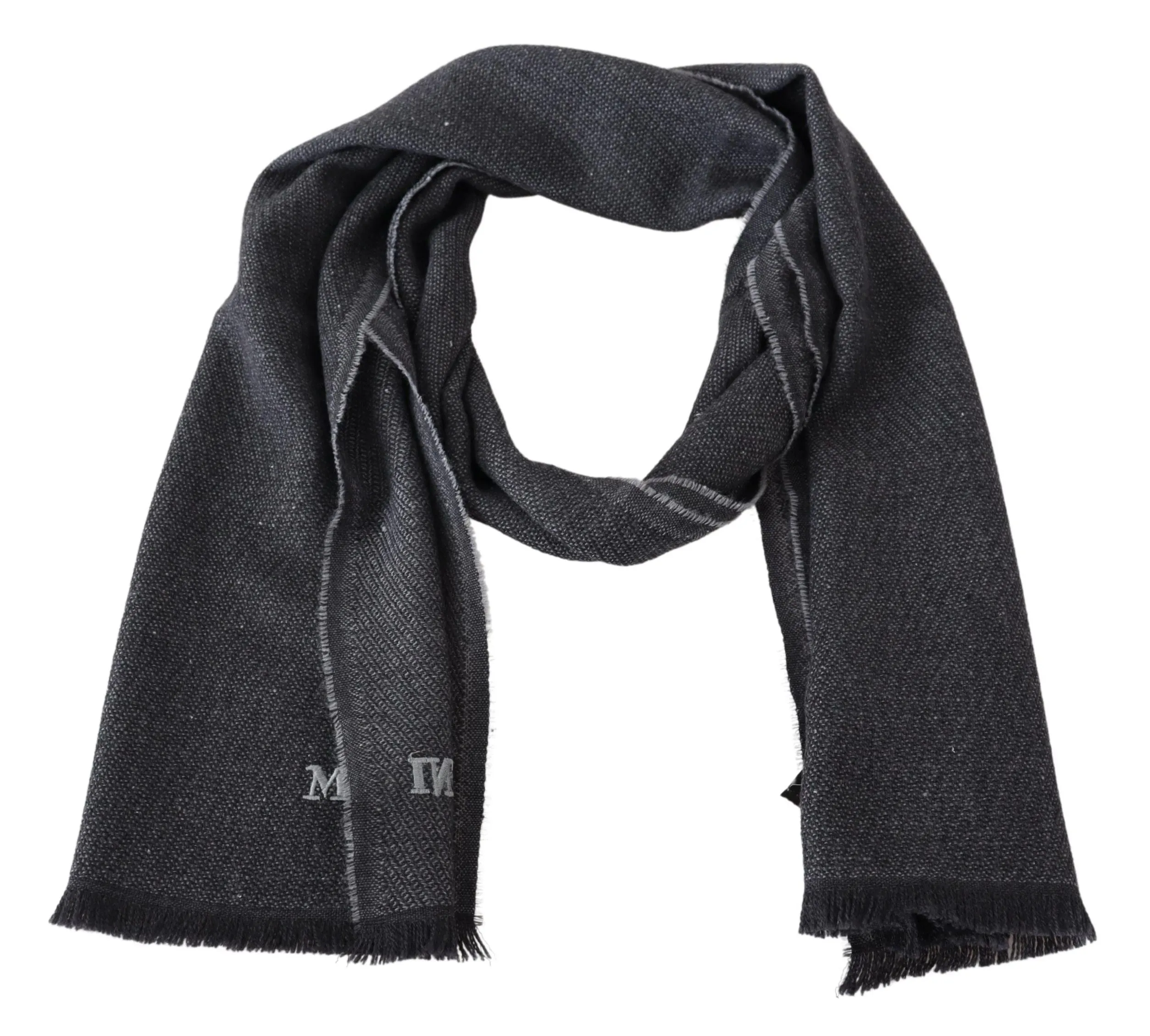 Missoni Elegant Wool Scarf with Signature Men's Embroidery