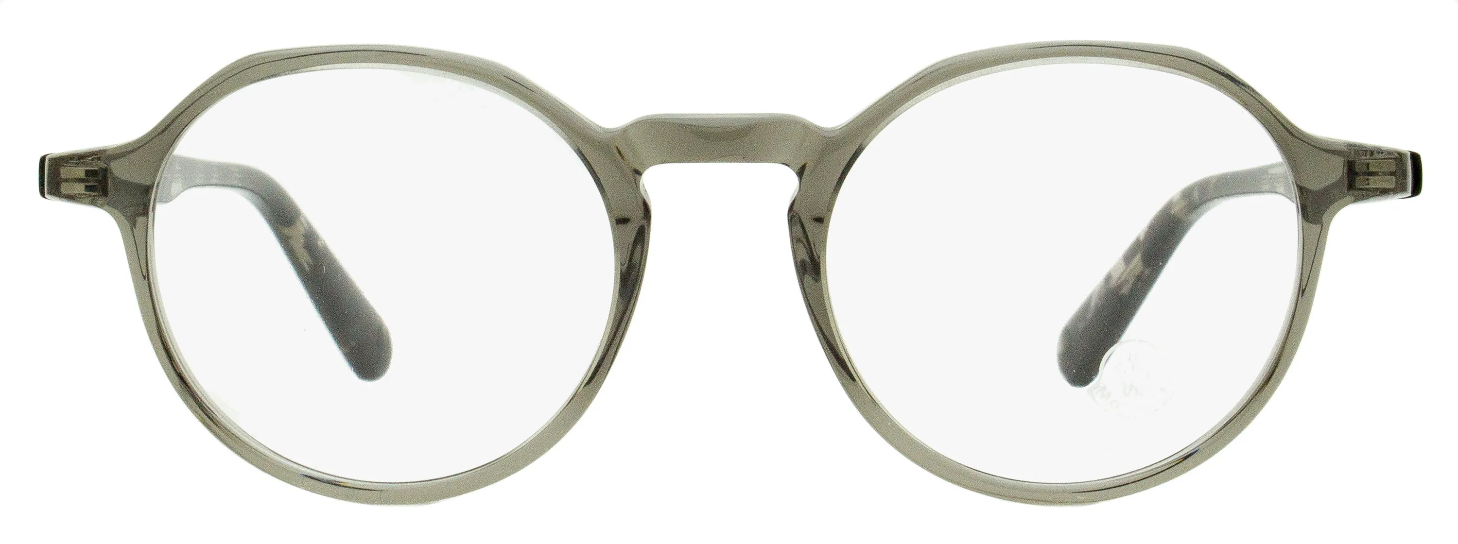Moncler Men's Oval Eyeglasses ML5120 001 Transparent Gray 47mm
