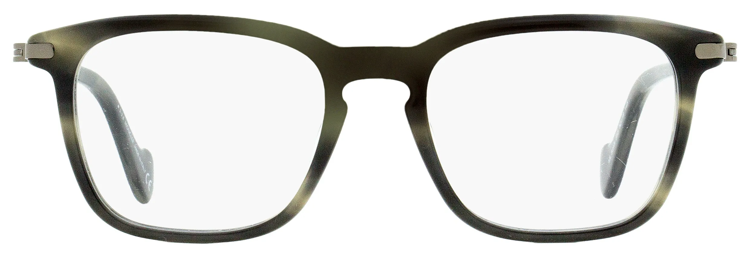 Moncler Men's Rectangular Eyeglasses ML5045 055 Gray Melange 52mm