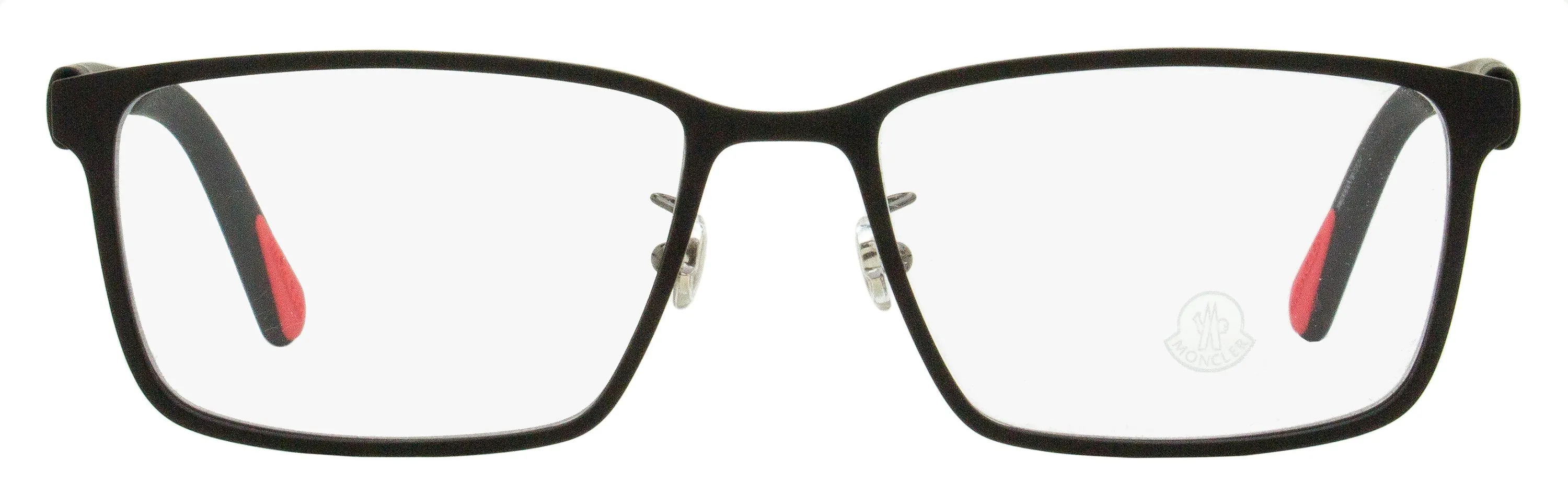 Moncler Men's Rectangular Eyeglasses ML5163H 002 Matte Black 55mm