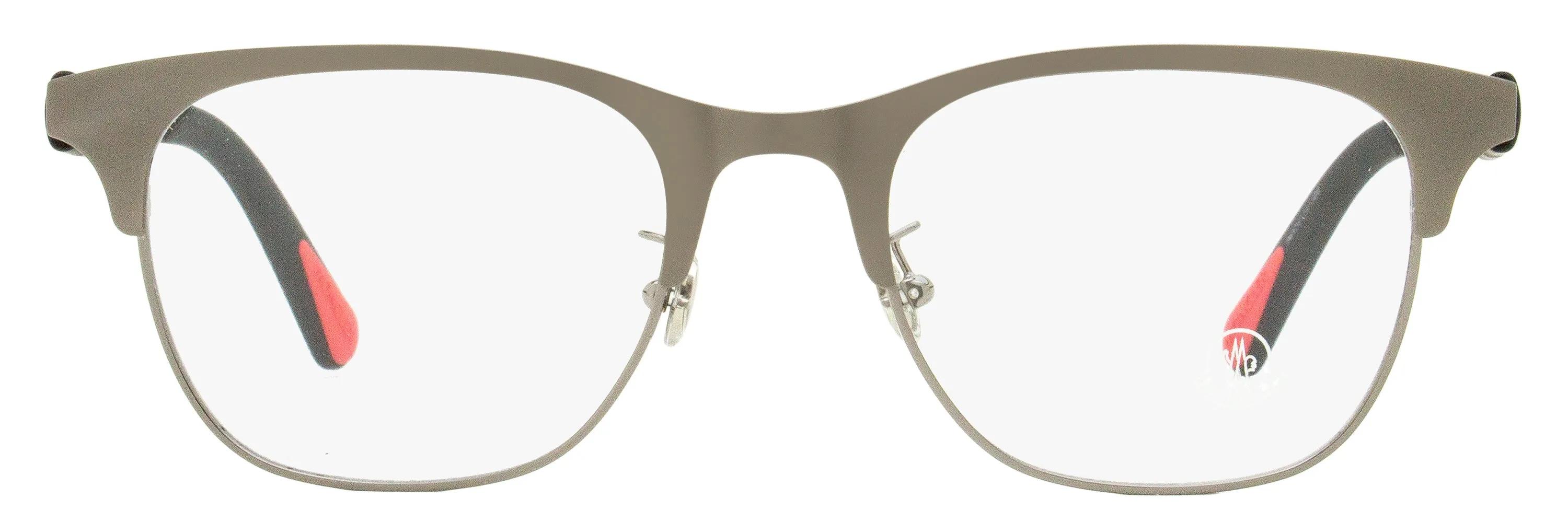 Moncler Men's Rectangular Eyeglasses ML5193H 013 Ruthenium/Black 51mm
