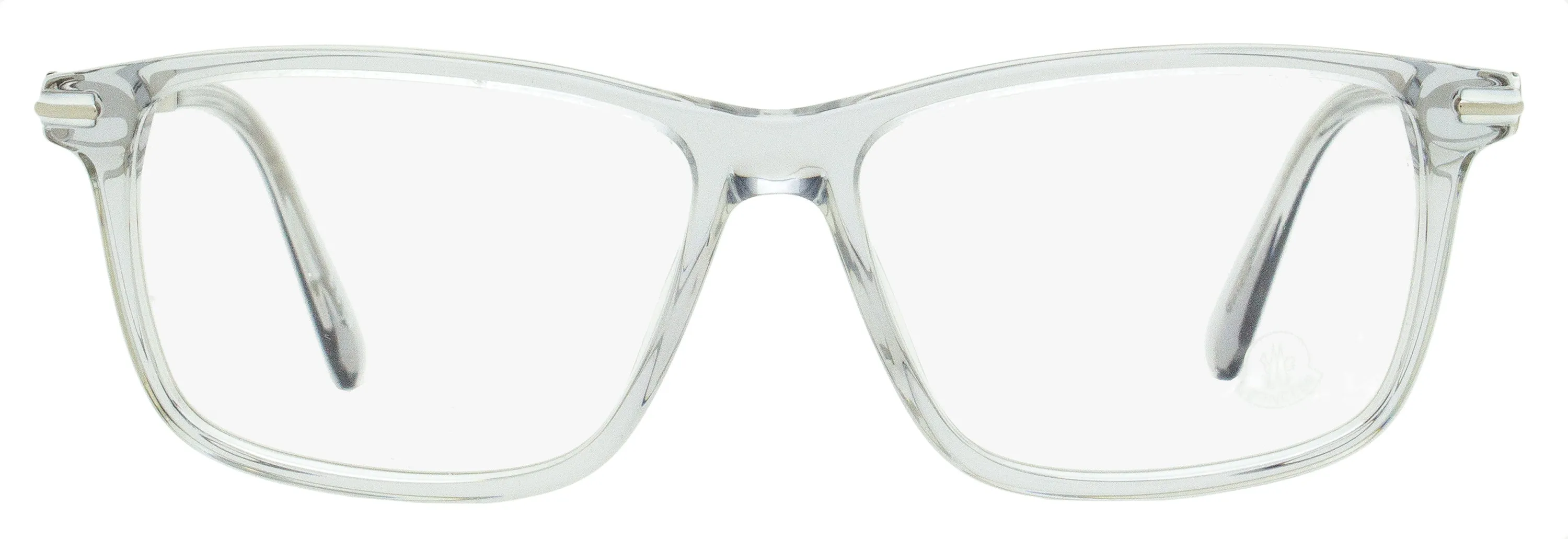 Moncler Men's Rectangular Eyeglasses ML5205 020 Transparent Gray 54mm