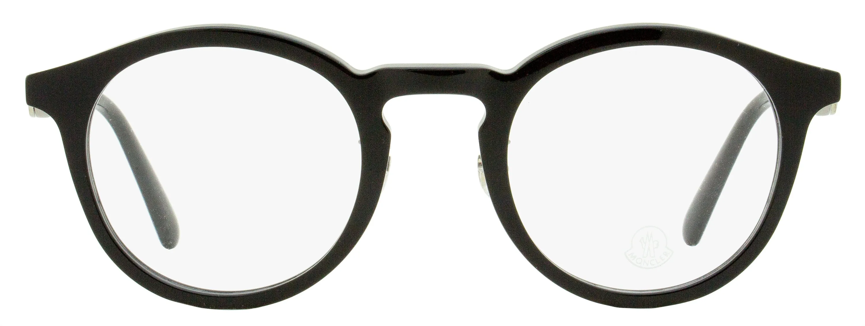 Moncler Men's Round Eyeglasses ML5175H 001 Black 49mm