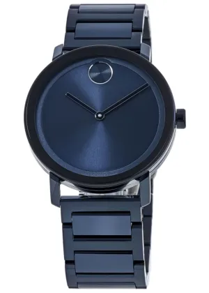 Movado Bold Evolution Blue Dial Blue Steel Unisex Watch 3600797