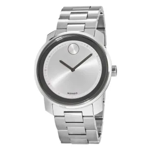 Movado Bold Silver Dial Stainless Steel 43mm Men's Watch 3600257