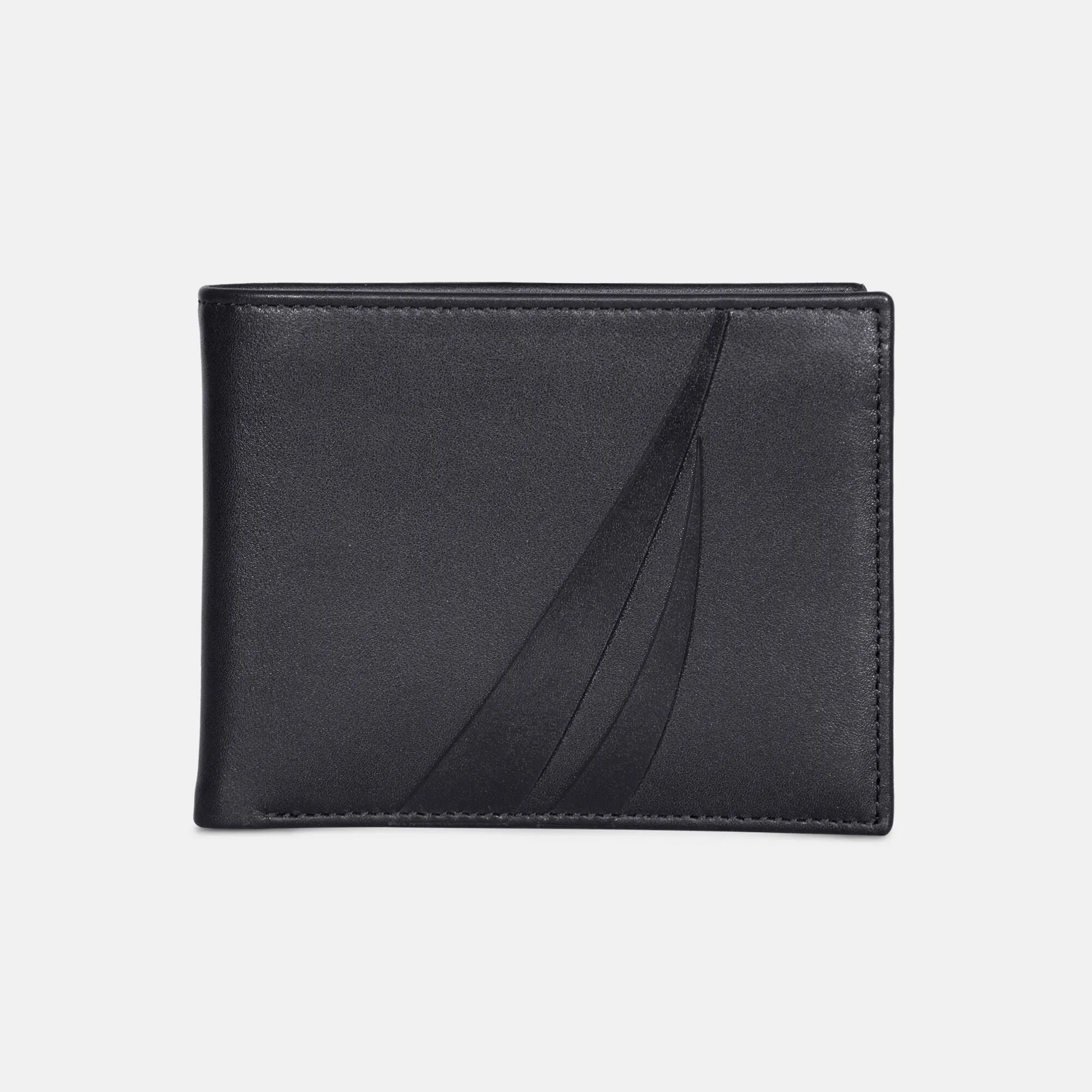 Nautica Mens Leather Bifold Passcase Wallet