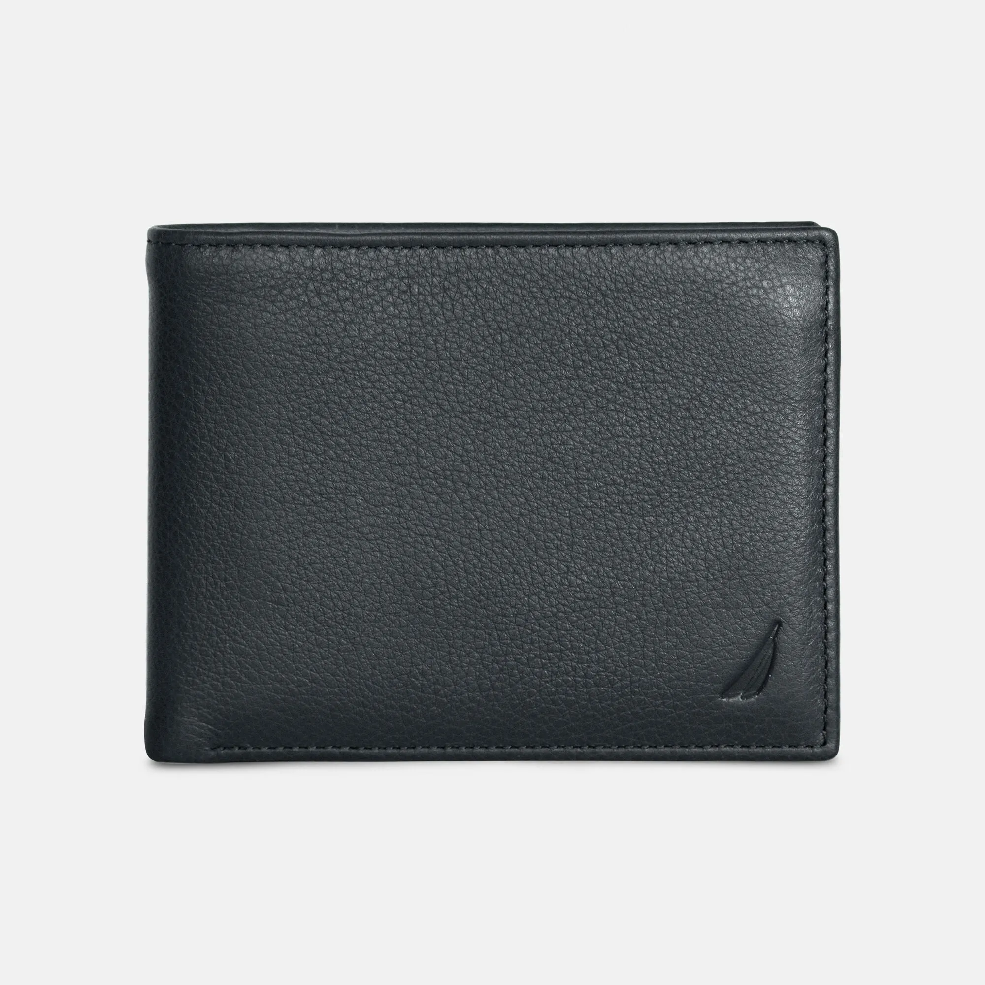 Nautica Mens Leather Bifold Passcase Wallet