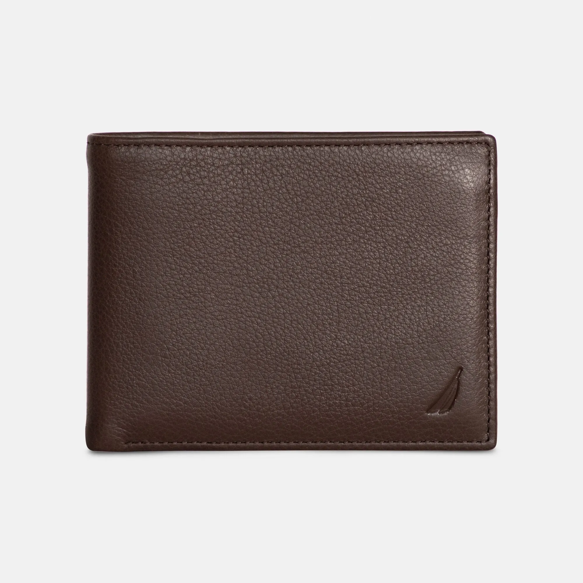 Nautica Mens Leather Bifold Passcase Wallet