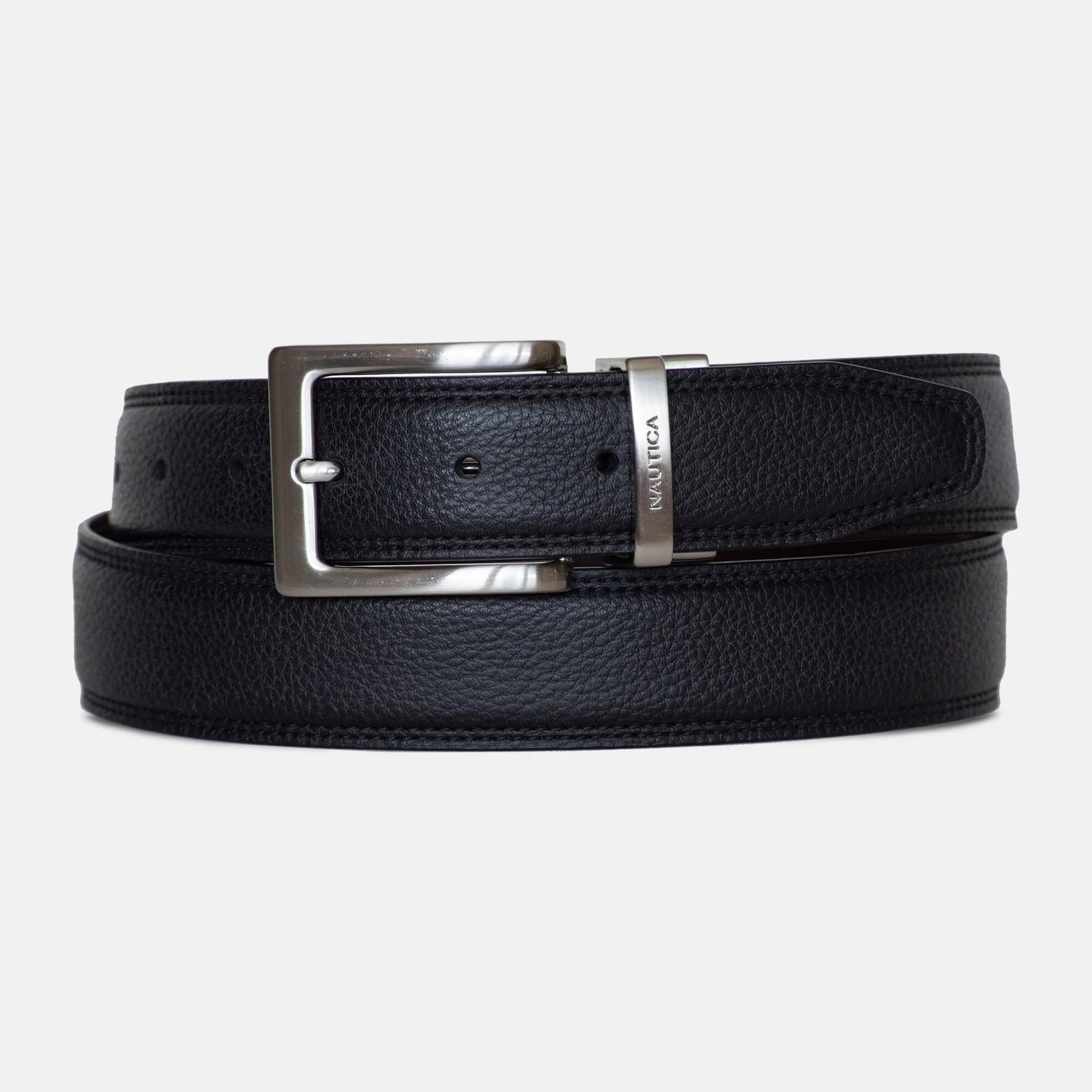 Nautica Mens Reversible Leather Belt