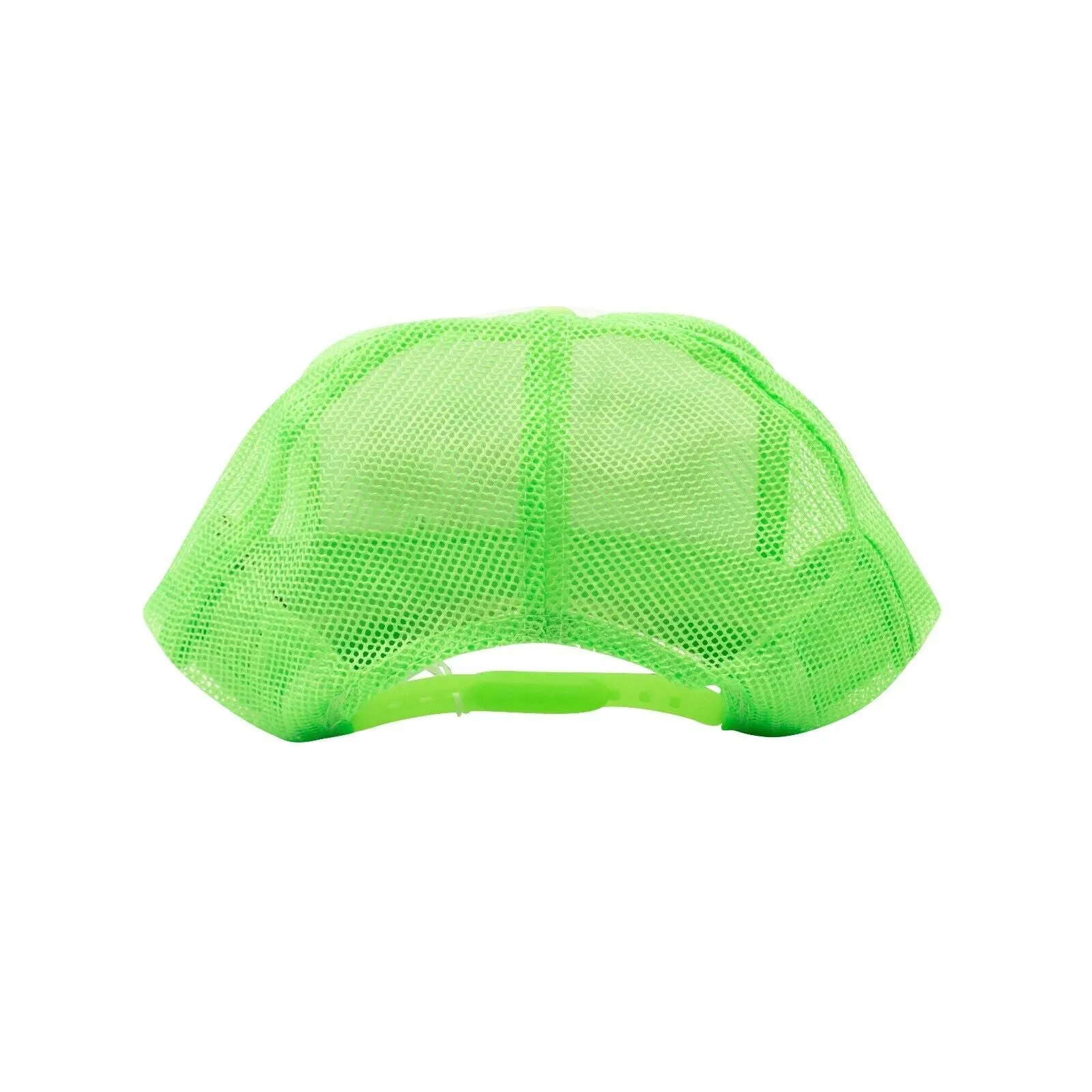 Neon Green And White Working Like a Sicko Trucker Hat