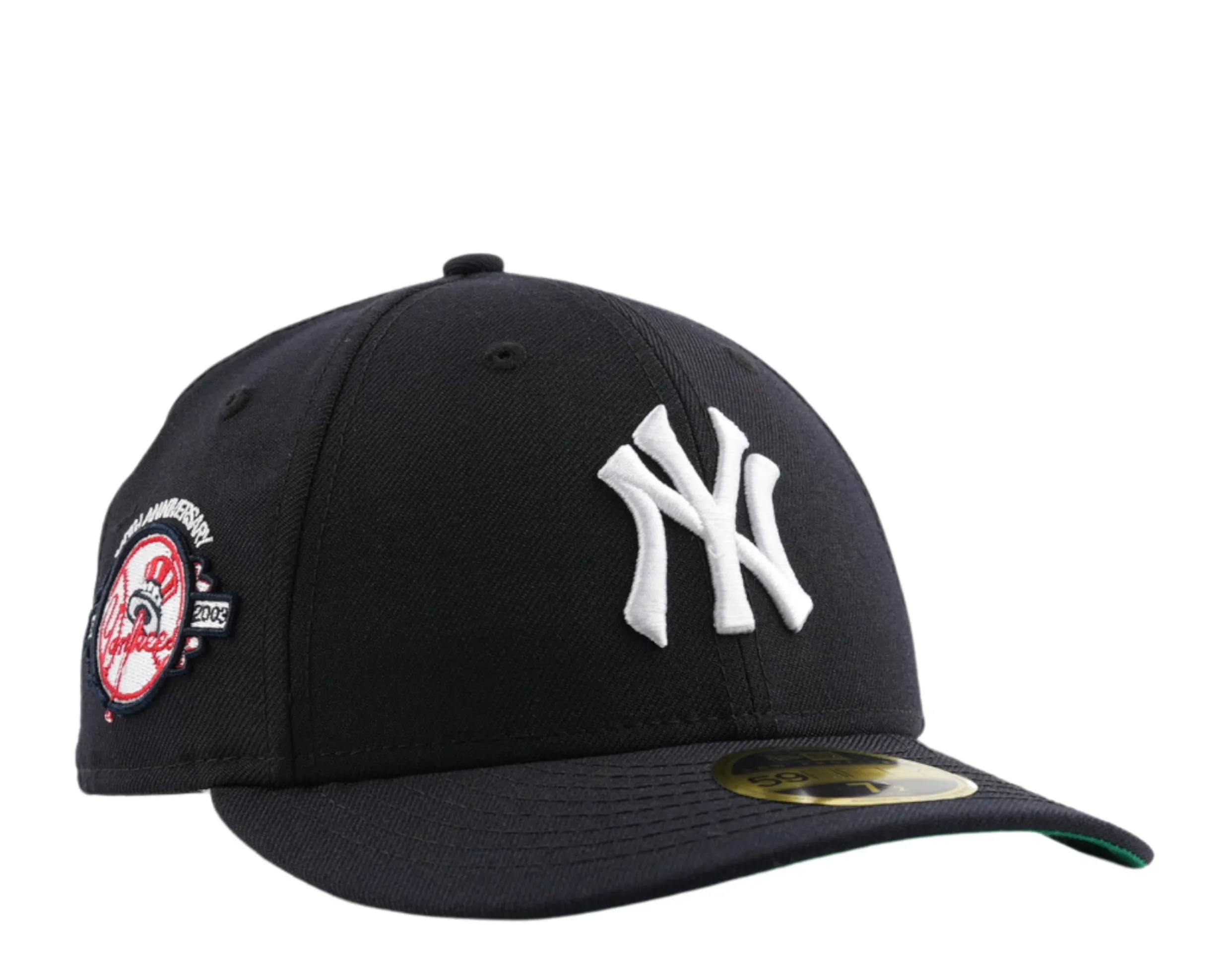 New Era New York Yankees 100th Ann. 59FIFTY Low Profile Fitted Navy-Green Bottom