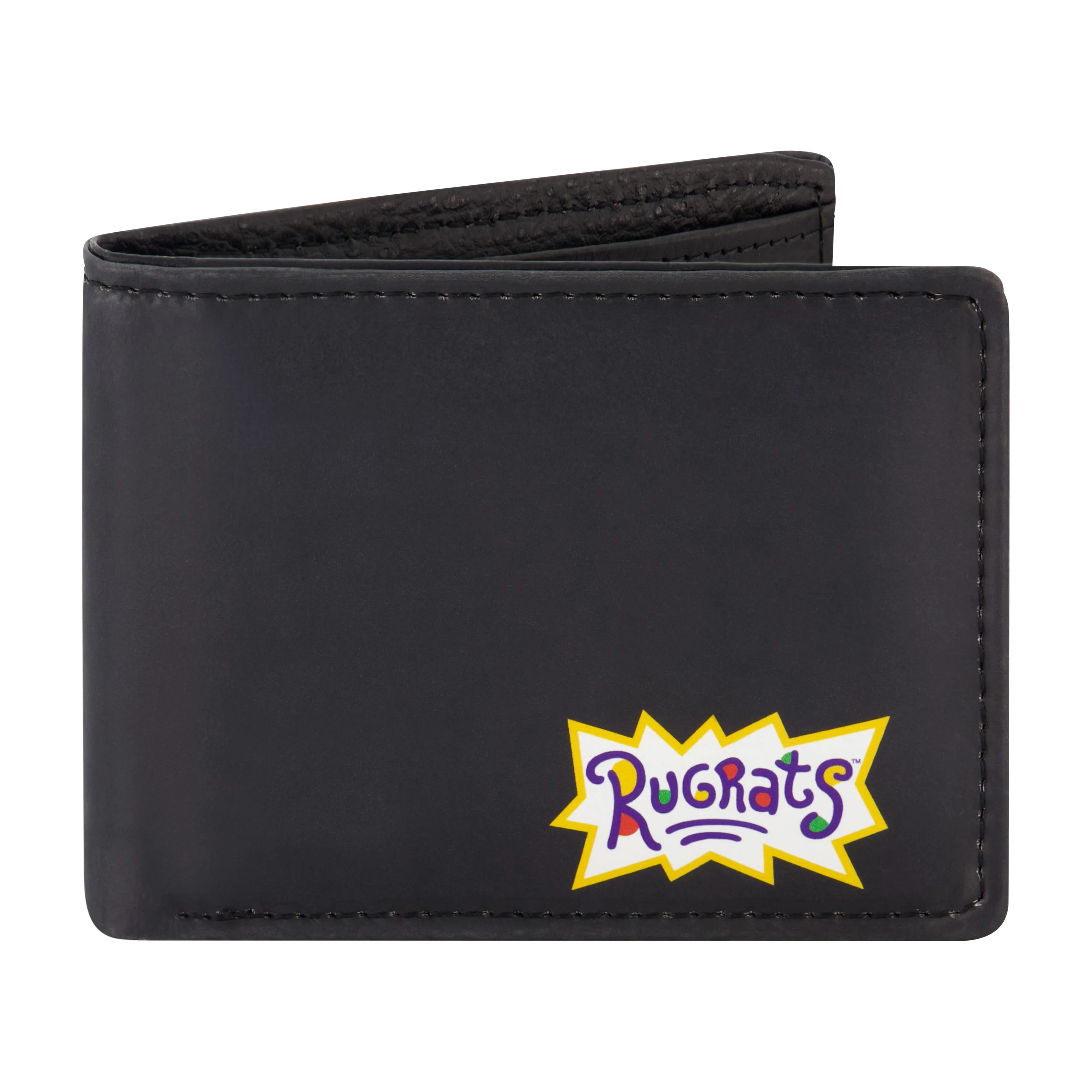 Nickelodeon RUGRATS LOGO Bifold Wallet, Slim Wallet with Decorative Tin for Men and Women