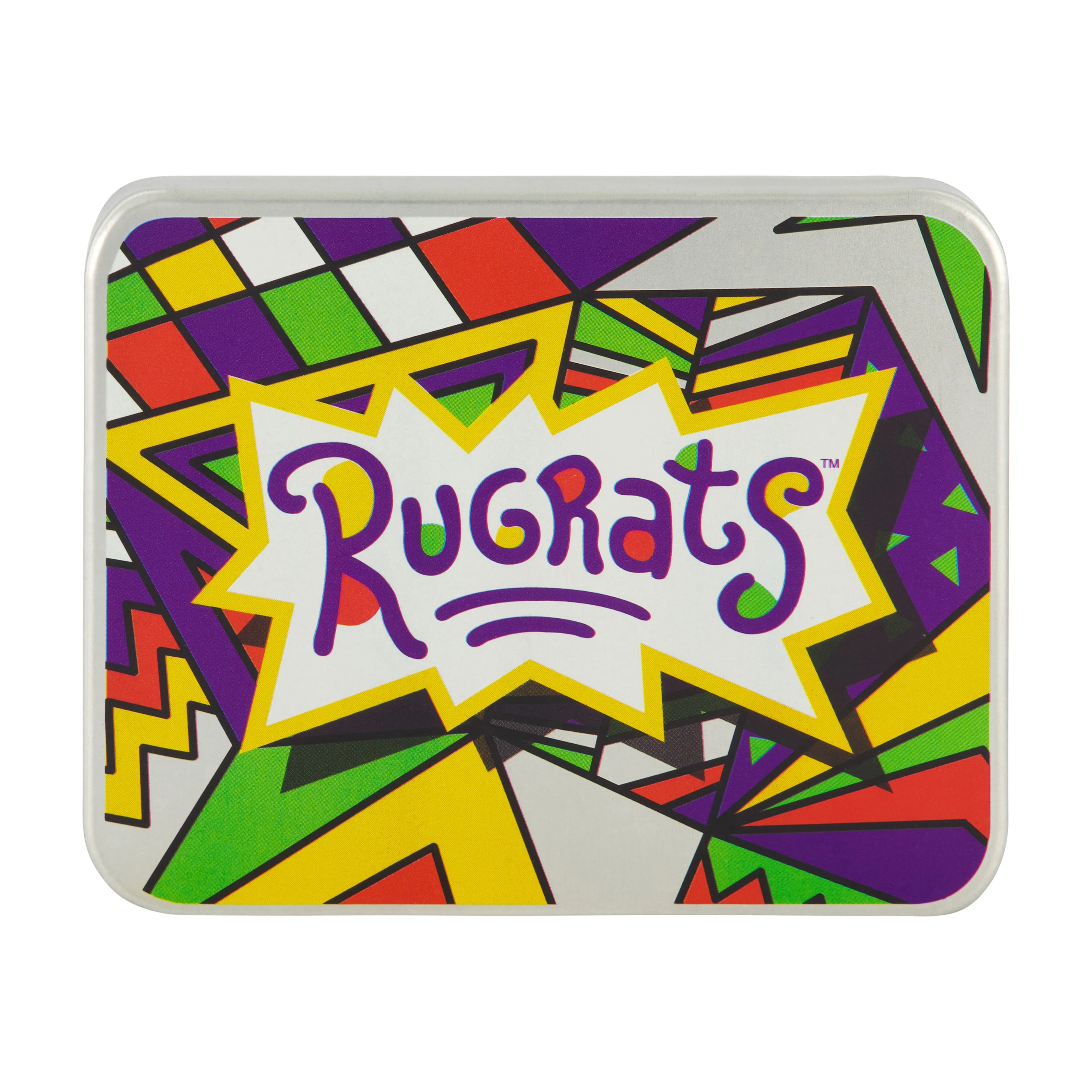 Nickelodeon RUGRATS LOGO Bifold Wallet, Slim Wallet with Decorative Tin for Men and Women