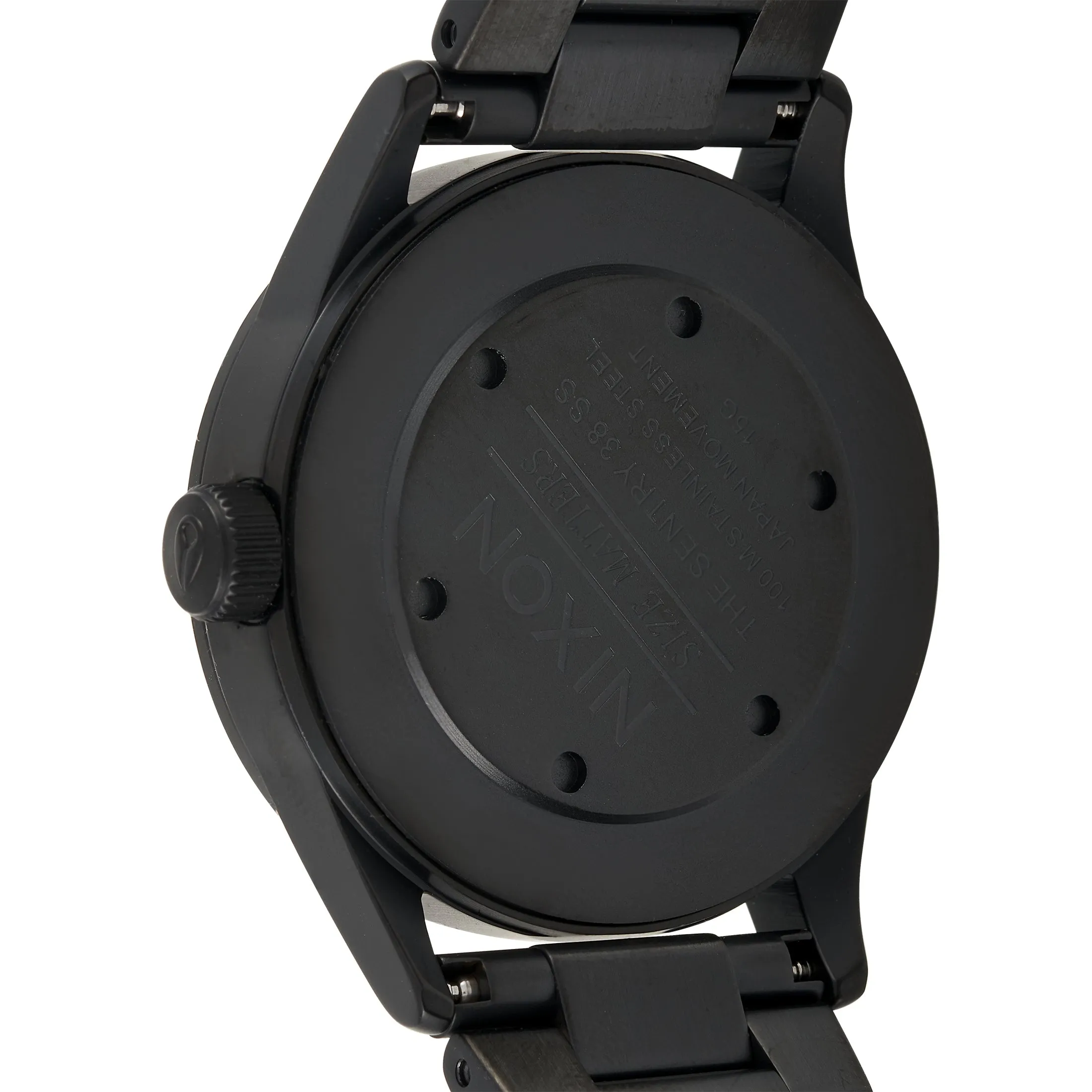 Nixon Nixon Sentry 38 Stainless Steel All Black / Brown Watch A450-7121