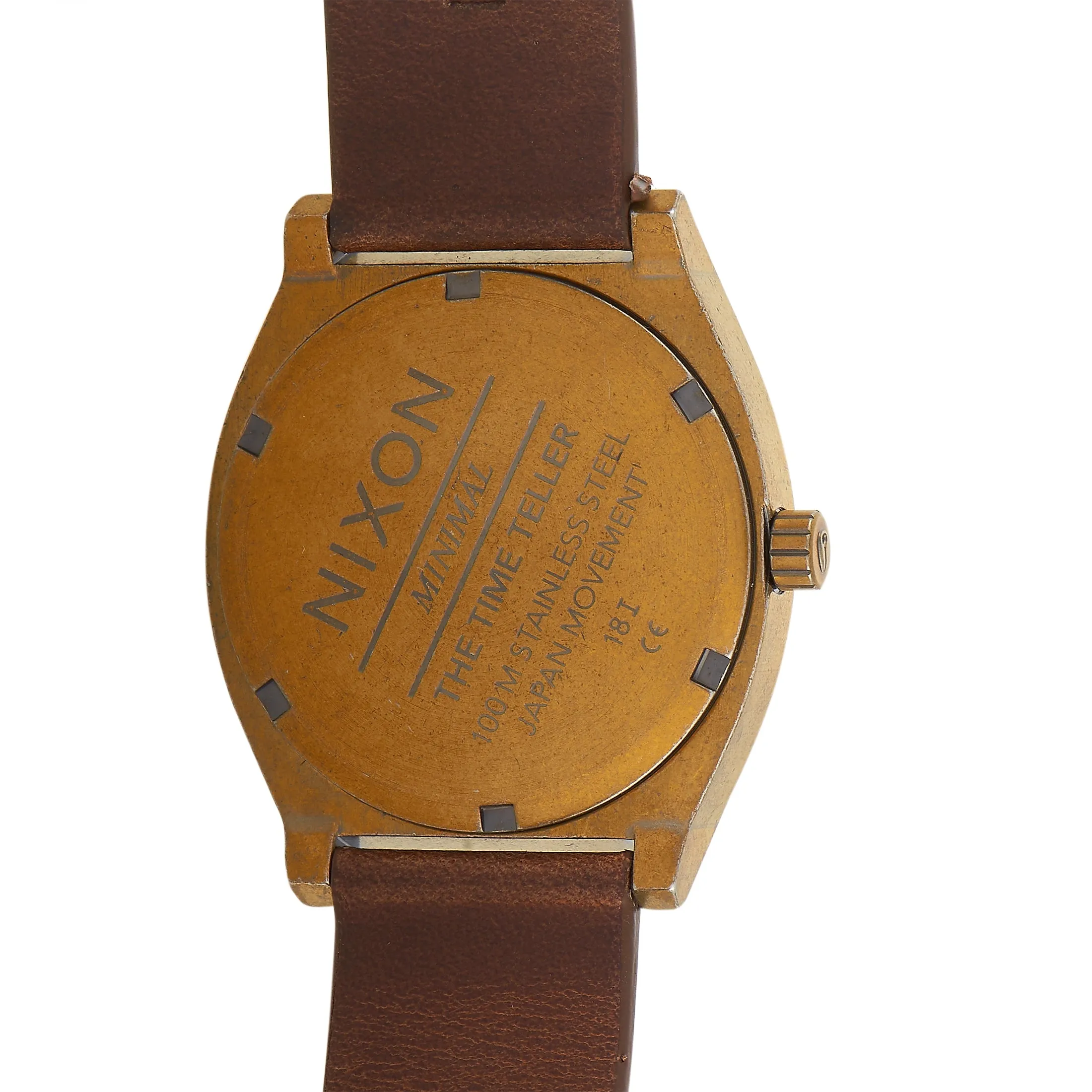Nixon Time Teller Brass-Toned Stainless Steel Watch A045 3053