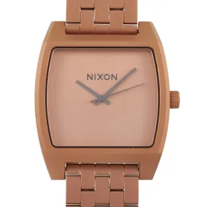 Nixon Time Tracker Matte Copper/Gunmetal 37mm Stainless Steel Watch A1245-3165