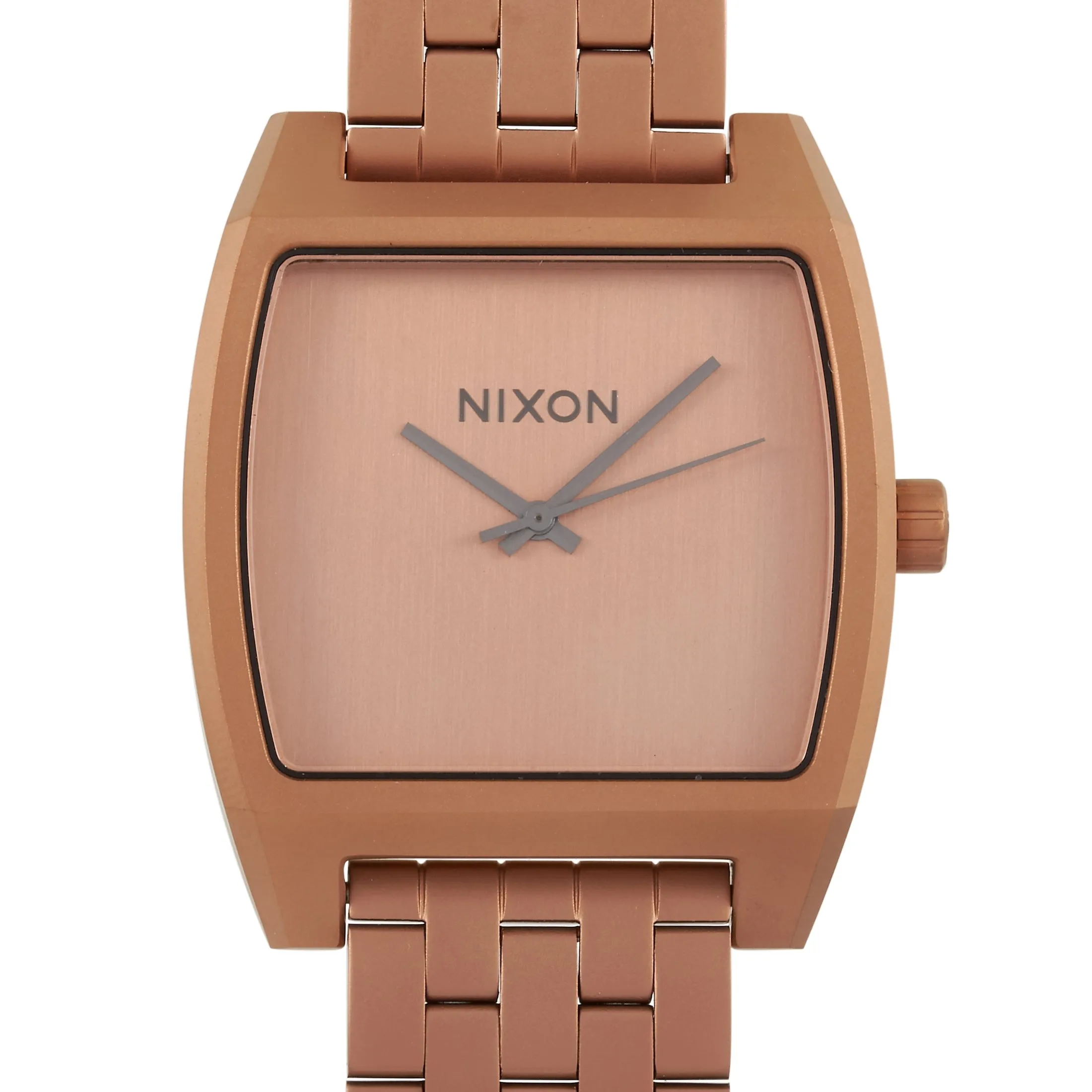Nixon Time Tracker Matte Copper/Gunmetal 37mm Stainless Steel Watch A1245-3165