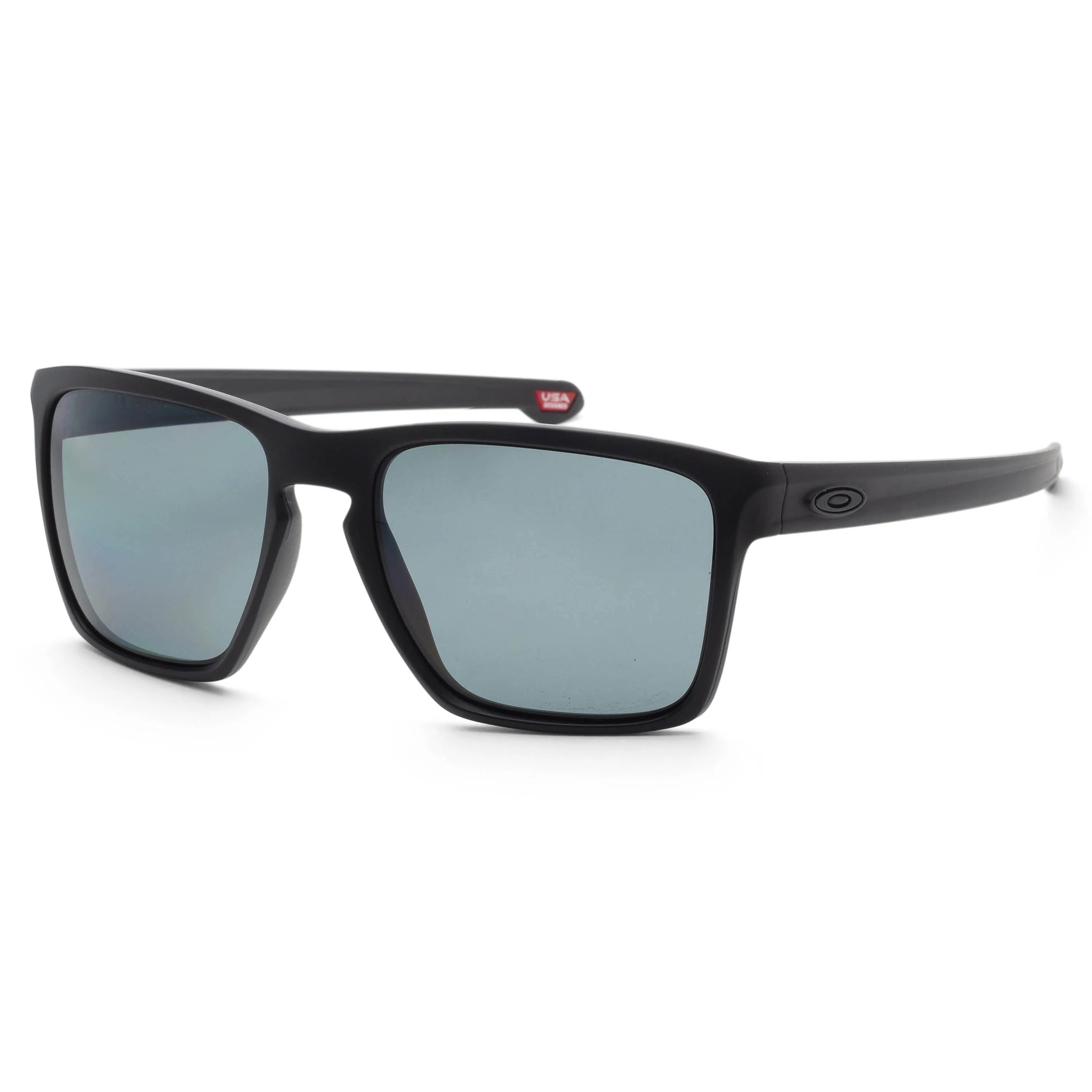 Oakley Men's Silver XL 57 mm Matte Black Sunglasses