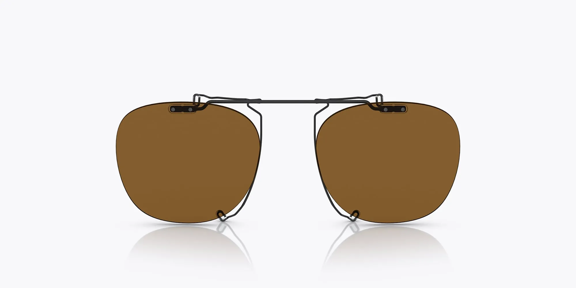Oliver Peoples Men's 48 mm Matte Black Clip-On Frames