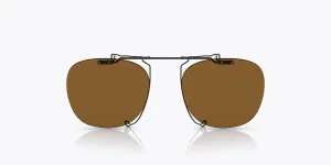Oliver Peoples Men's 48 mm Matte Black Clip-On Frames