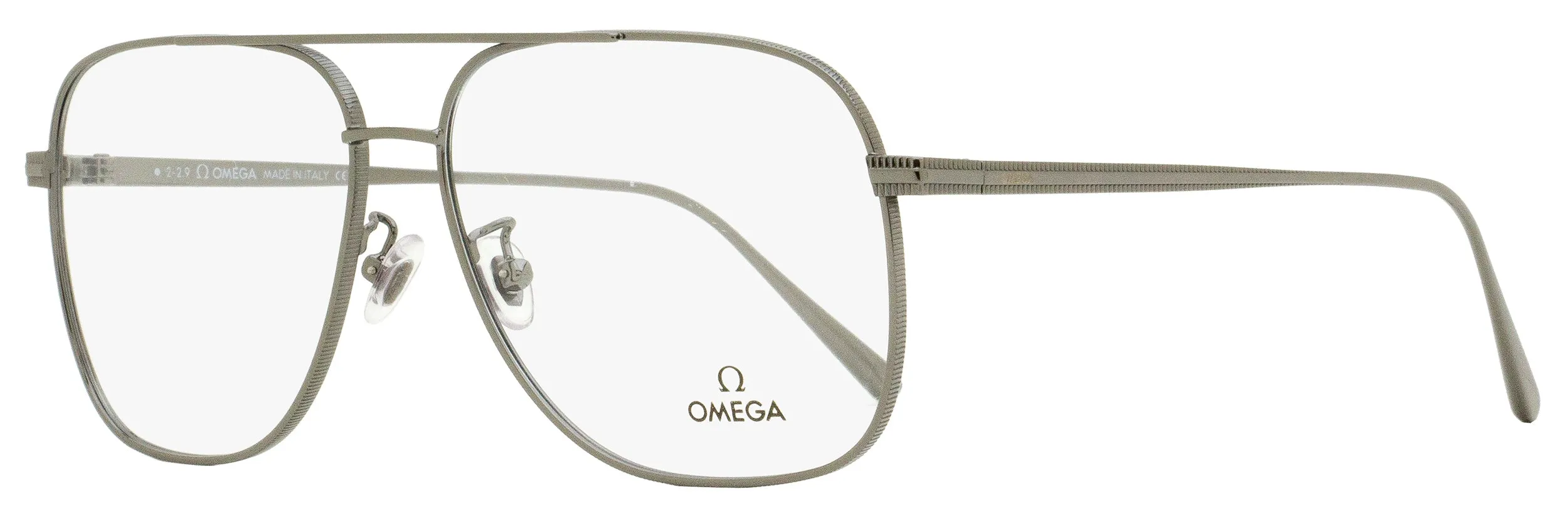 Omega Men's Navigator Eyeglasses OM5006H 008 Gunmetal 60mm