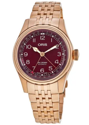 Oris Big Crown Pointer Date Red Dial Bronze Bracelet Men's Watch 01 754 7741 3168-07 8 20 01