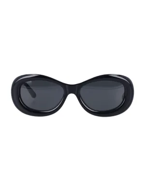 Oversized Rounded Frame Rave Sunglasses With Tinted Lenses