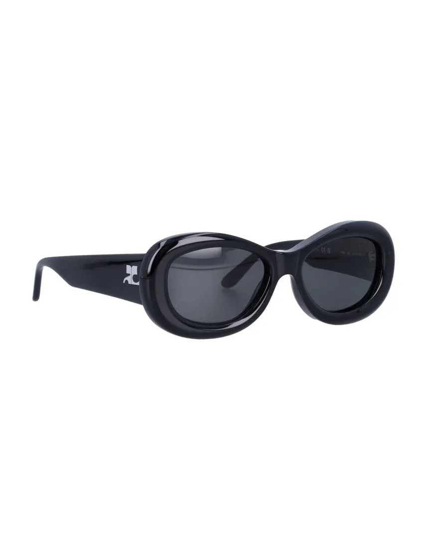 Oversized Rounded Frame Rave Sunglasses With Tinted Lenses
