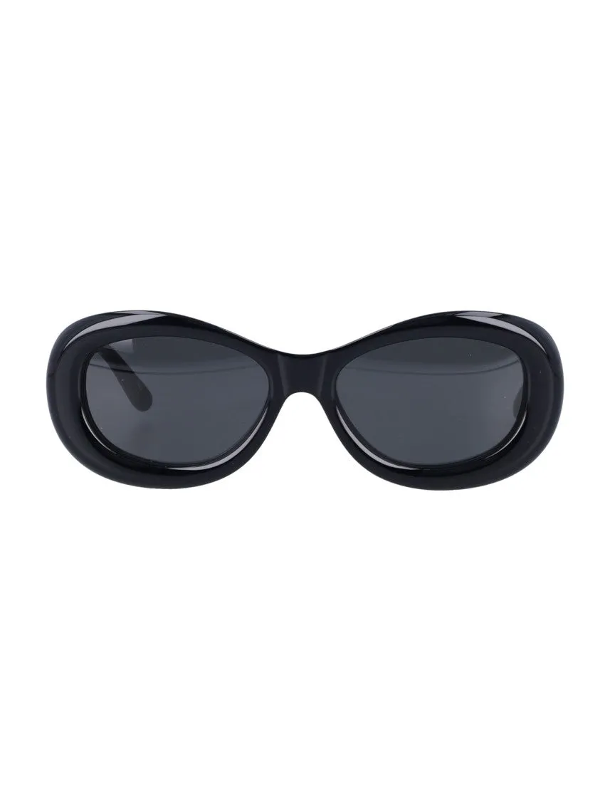 Oversized Rounded Frame Rave Sunglasses With Tinted Lenses